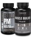 Jacked Factory PM Night Time Muscle Builder & Sleep Aid (60 Capsules) & Essentials Muscle Builder - Peak ATP (30 Capsules) ile Erkekler için Günlük Güçlü Model