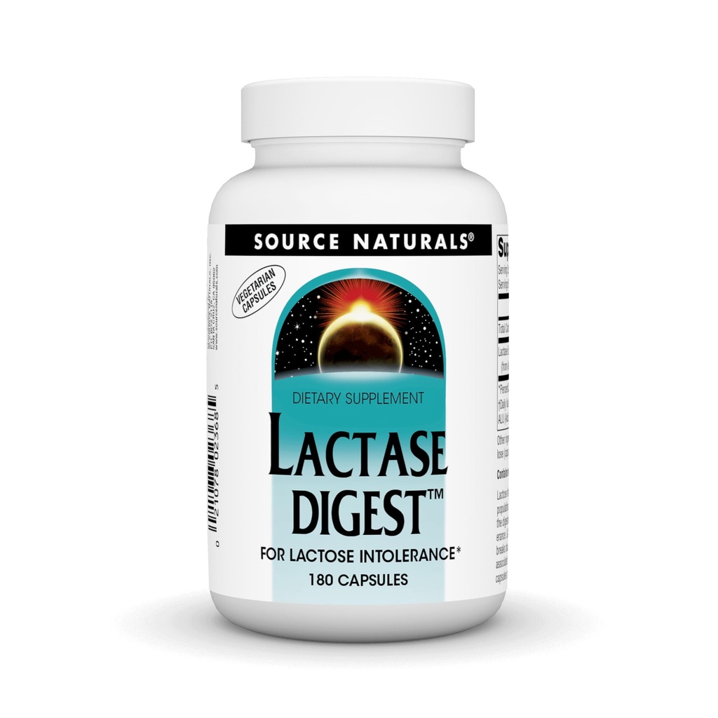 Source Naturals Lactase Digest, For Lactose intolerance* - 180 Capsules