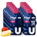 UCAN Edge Energy Gel Shots, Μπανάνα φράουλα (12, 2 πακέτα ουγγιάς) για τρέξιμο, εκπαίδευση, προπονήσεις, καταλληλότητα, ποδηλασία, Crossfit 