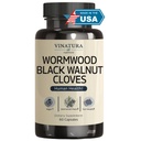 VINATURA Wormwood Black Walnut Clove Capsules - Cleanse, Detox, Intestinal Guard Formula Supplement for Humans, Wormwood herb, Black Walnut Extract, 60 Capsules