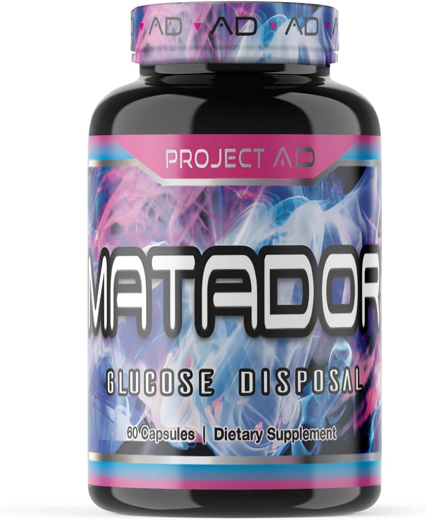 Project AD Matador Muscle Builder, Kas Pumps'ı geliştiriyor ve Kas Büyüme Ve Enerjiyi Teşvik Ediyor (60 Capsules)