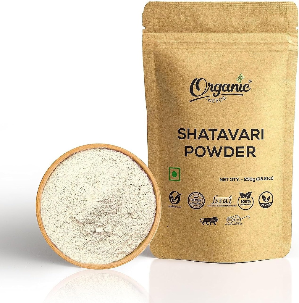 KRISTINA Kadınlar için Shatavari Toza İhtiyacı Var - Kadın Süt Üretimi ve Hormonal Dengeyi Teşvik Ediyor - %100 Pure Shatavari Root Toz. (250 Grams)