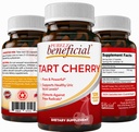 PURELY faydalı Tart Cherry Capsules 6000 mg, Ekstra Güçlü Montmorency Tart Cherry Extract, Uric Acid Flush for Common Comfort, Antioksi & Immune Support, Non-GMO, Gluten Free, 120 Kont