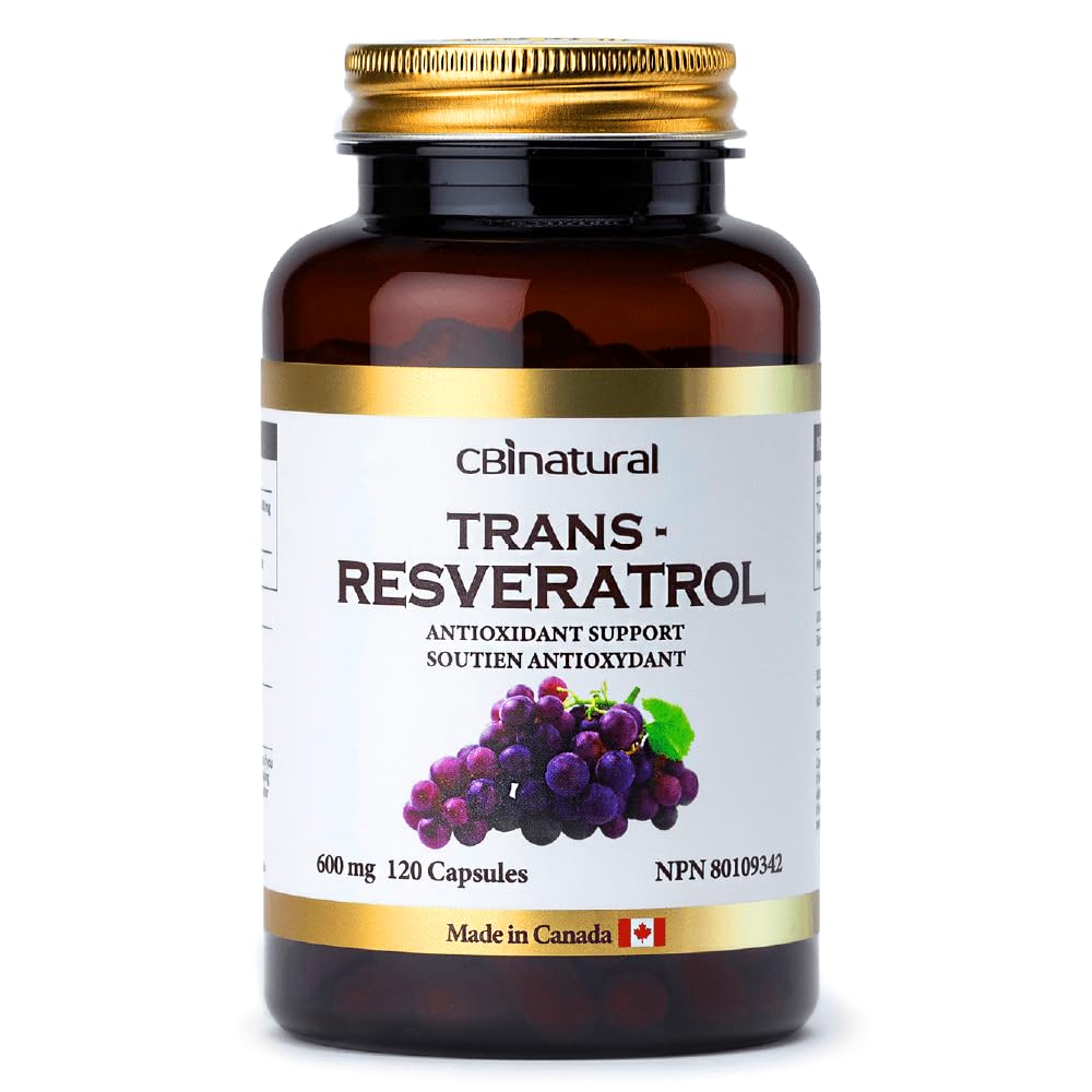 Trans-Reεσβερατρόλη 600mg, Αντιοξειδωτικό υψηλής ισχύος, Υποστηρίζει Κυτταρική Υγεία & Υγιεινή γήρανση, 120 κάψουλες Vegan, 4-μηνη προσφορά, μη ΓΤΟ, Χωρίς γλουτένη