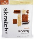 Skratch Labs Post Workout Recovery Drink Mix with Horchata, (21,2 oz, 12 Servings) with Complete Milk Protein of Casein and Whey and Probiotics, Gluten Free, Kosher, Vegetarian
