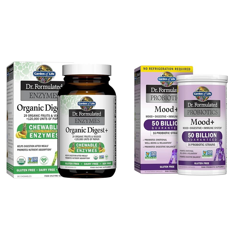 Yaşam Bahçesi Dr. Papain, Bromelain & Dr. Formulated Probiyotiks Mood+ Asitofilius Probiyotik Supplement