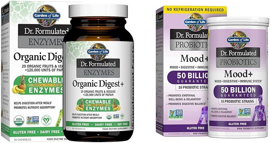 Yaşam Bahçesi Dr. Papain, Bromelain & Dr. Formulated Probiyotiks Mood+ Asitofilius Probiyotik Supplement