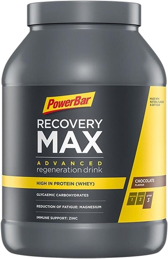 PowerBar,Max Recovery, Drink Mix, Chocolate, Jar, 13 Hizmetler