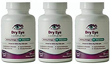 Kuru Göz Tamam, Kuru Gözler için Formula. Ultimate Vision Health Malzemeler: Omega-3, Omega-7, Lutein, Vitamin D3 (3 Ay Supply)