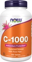 Τώρα τρόφιμα, C-1000, τώρα τρόφιμα βιταμίνη C-1000 Παρατεταμένη απελευθέρωση με Rose Hips, 250 δισκία
