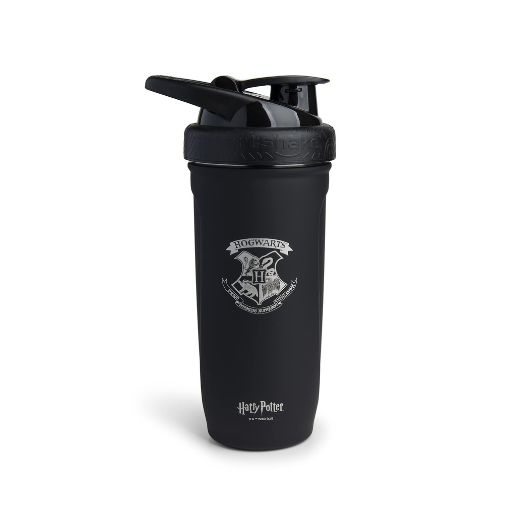 Smartshake Reforce Paslanmaz Çelik Harry Potter Hogwarts Crest Shaker Şişe (900 ML /30oz) | Işık Kilo Direnişi Spor Shaker Şişe Yumuşak Lid | Leakproof, BPA Free & DEHP Free