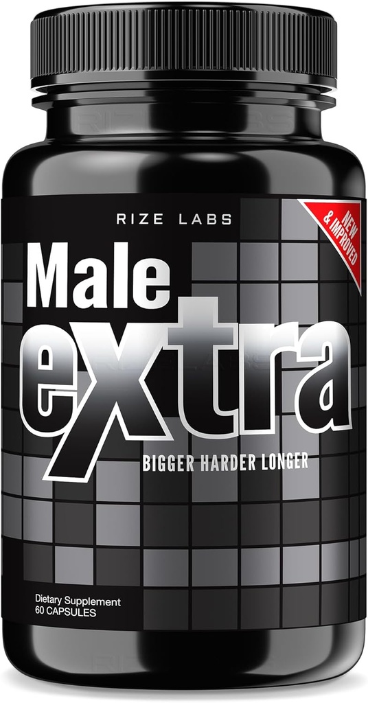 Laboratuarları - Erkek Ekstra Kapsüller - Erkekler için Performans Tamam, Maksimum Güç Desteği, Ultra Pure Pills, Non-GMO Vegan Supplement Advanced Formula (60 Capsules)