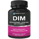 Pure DIM Supplement 250 mg Diindolylmethane Plus BioPerine ve Dong Quai - Kadınlar ve Erkekler için Hormon Denge Desteği, Menopause & Estrogen Desteği - 90 Vegetarian Capsules