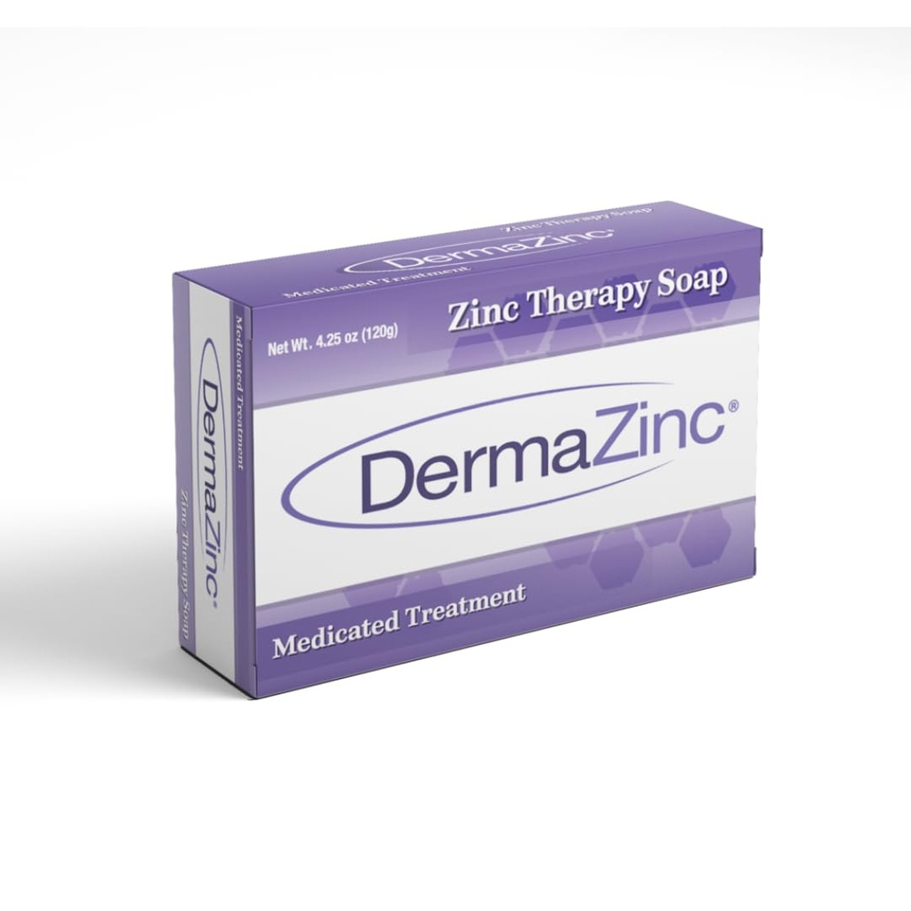 DermaZinc Therapy Σαπούνι, Σαπούνι ψευδάργυρου για το δέρμα, Ανακούφιση της Διαταραχής του δέρματος για Ψωρίαση, Δερματίτιδα, Έκζεμα και άλλα συμπτώματα κατάστασης