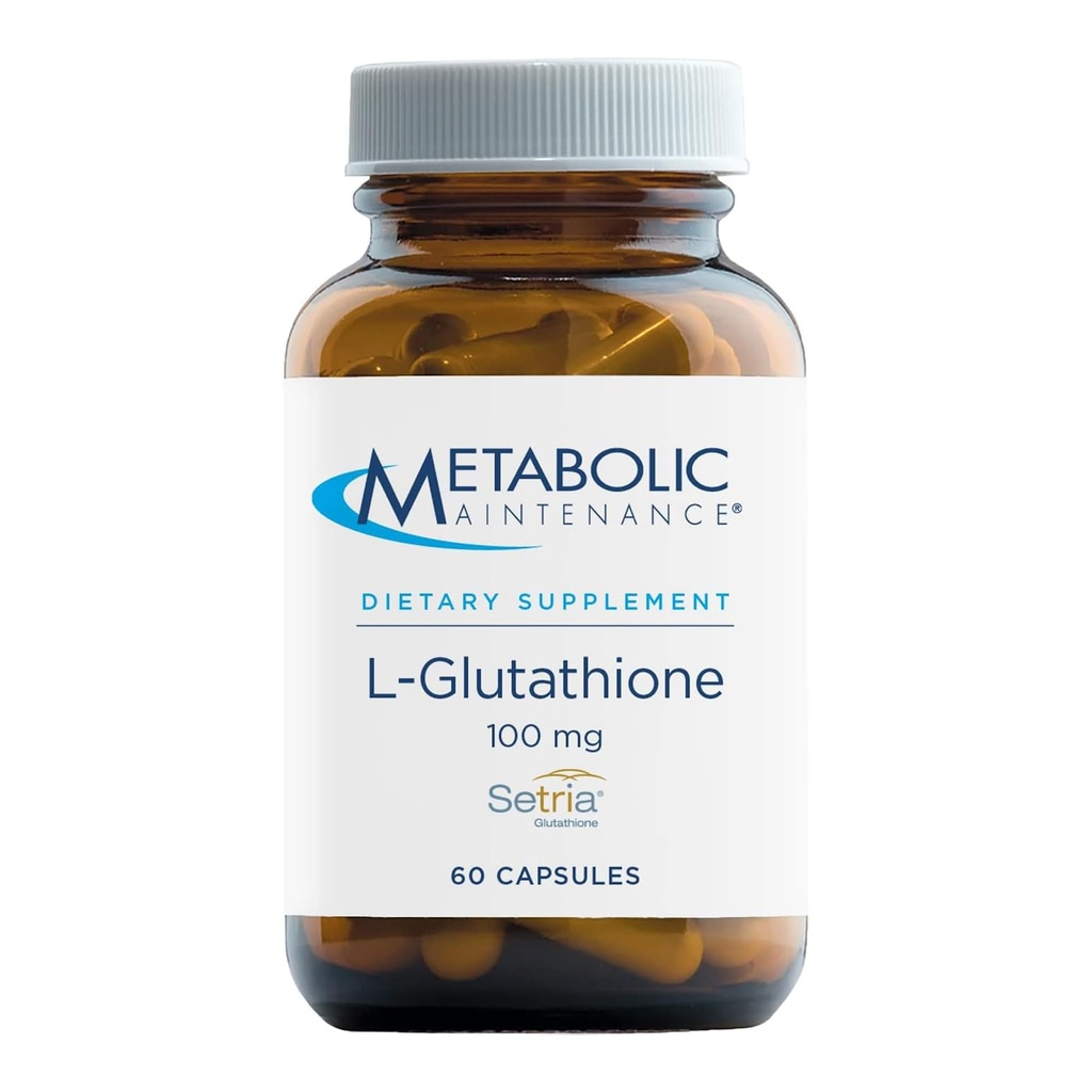 Metabolic Bakım L-Glutathione 100 mg - Antioksi, Immune, Liver + Detox Support Supplement - 'Free Form' for Superior Abors (60 Capsules)