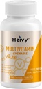 Heivy Toddlers Πολυβιταμίνες, παιδιά Μασώμενη βιταμίνη D3, C, βιταμίνη B12, B6, βιταμίνη Α, Ε & ψευδάργυρος για ανοσοποιητική υποστήριξη και υγεία, 120 μασώμενα δισκία