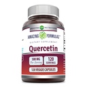 İnanılmaz Formulas Quercetin 500 mg 120 Veggie Capsules Supplement - Non-GMO - Gluten Free - Destekler Genel Sağlık & Well