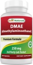 En İyi Doğallar DMAE Supplement 250 mg 180 Capsules - Ditilamino etan Bitartrate