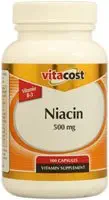 Vitacost Niacin (Vitamin B-3) - 500 mg - 100 Capsules