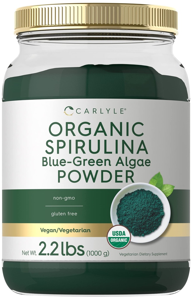 Carlyle οργανική σκόνη Spirulina 2.2 lbs 