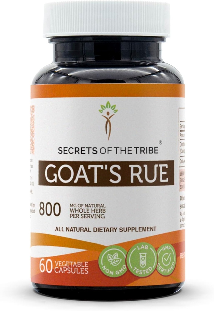 Tribe Goat'ın Rue 60 Capsules, 800 mg, Goat'ın Rue (Galega officinalis) herb (60 Capsules)