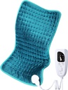 Ηλεκτρικό θερμαντικό μαξιλάρι για Back/Soulder/Neck/Knee/Leg Pain Relief, 6 Settings γρήγορης θέρμανσης, Auto-off, πλυντήριο ρούχων, επιλογές υγρής ξηρής θερμότητας, Extra Large 12"x24"