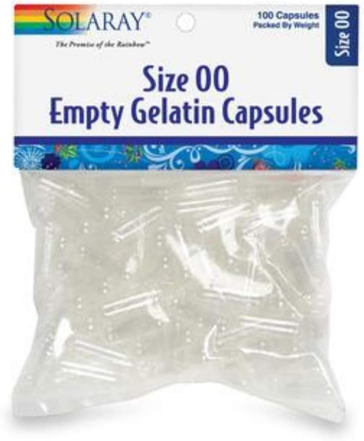 Solaray Κενές κάψουλες μέγεθος 00 (Bag) 100ct