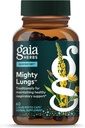 Gaia Herbs Lungs - Lung Support Supplement to Help maintain General Lung & Respiratory Health* - With Mullein, Plantain, Schisandra & Elecampane - 60 Vegan Seryto-Capsules (30-Day Supply)