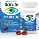 Ocuvite Eye Health, Lutein & Zeaxanthin συμπλήρωμα, Βιταμίνη ματιών με αντιοξειδωτική βιταμίνη D, C, E & Omega-3, βοηθά στην προστασία της υγείας ματιών, 30 Softgels