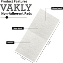 Στερεό μη-συγκολλητικό 3x8 Gauze Pads - Πάχος μη-Stick τραύμα ντύνοντας 3''x8''' Ατομικά σφραγισμένο 