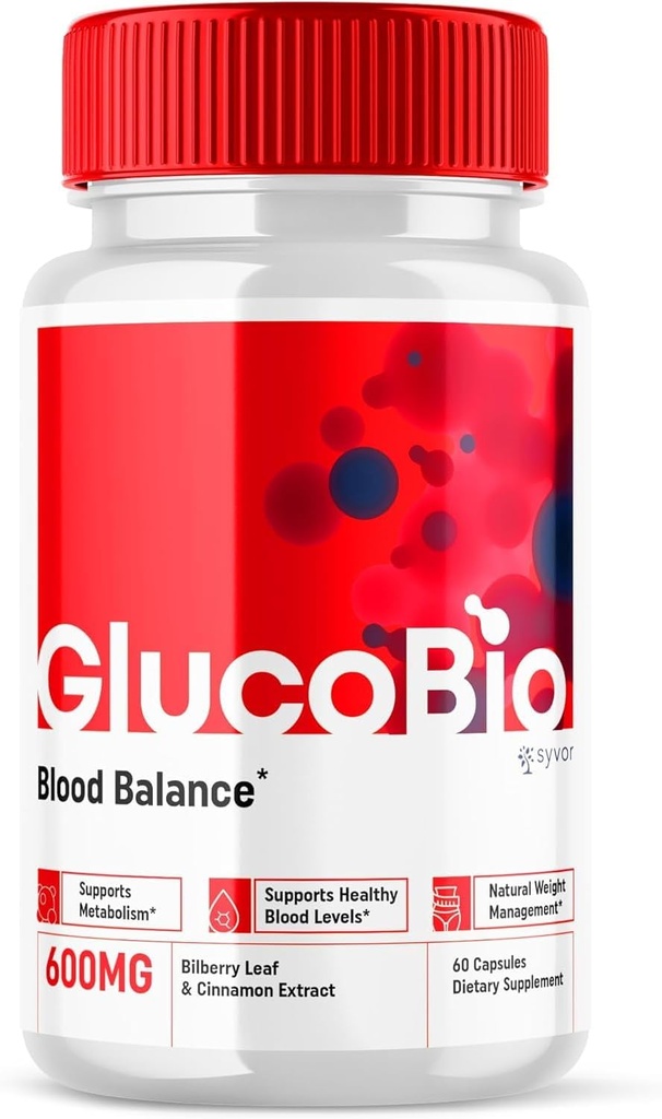 GlucoBio Health and Wellness Support Capsules Gluco Bio Pills, Gluco Bio Natural Vitamin Genel Sağlık ve Wellness Formula Glycogen Support Supplement, BioGluco Multivitamin Capsules (60 Capsules)