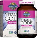 Kadınlar için Life Multivitamin, Vitamin Code Women's Multi - All Food Womens Multi Vitamins, Iron, Folate not Folic Acid, Vitamin A and Probiyotiks for Womens Energy, 120 Vegetarian Capsules