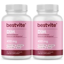 BESTVITE DIM (Diindolylmethane) 400mg με Bioperine (240 κάψουλες χορτοφάγων) (120 x 2) - Όχι στεατικά - Όχι Ζελατίνη - Vegan - Μη ΓΤΟ - Χωρίς γλουτένη