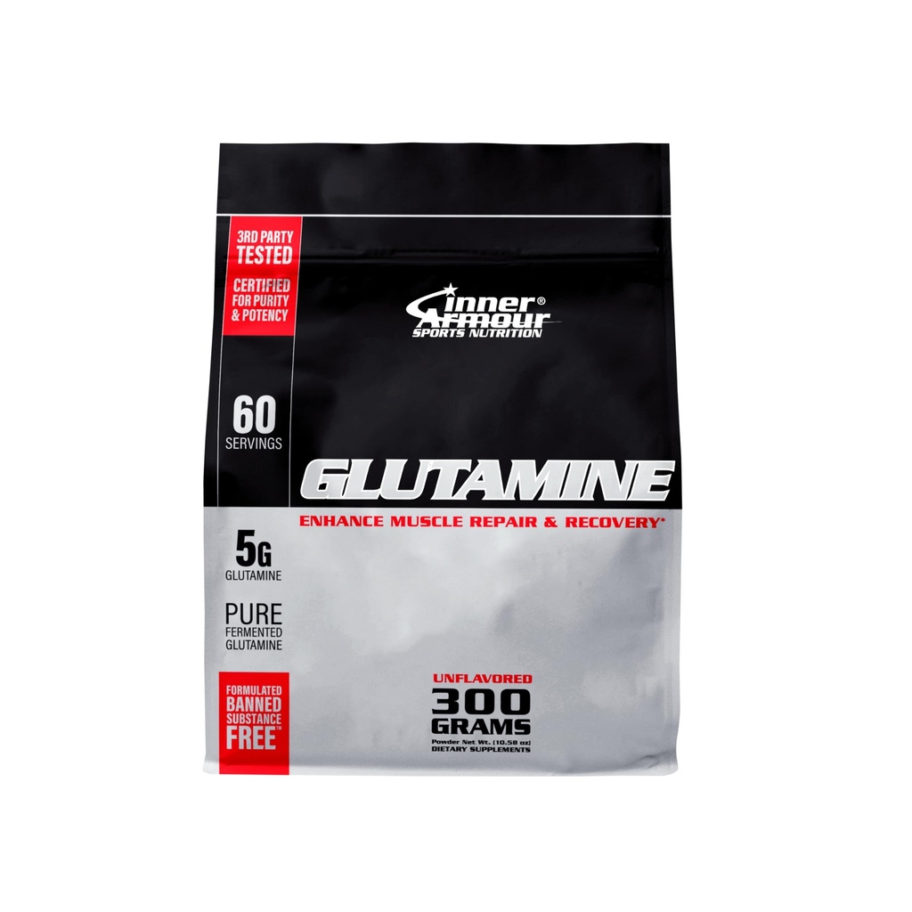 Pure Glutamine Toz – Post Workout Recovery – Kas Büyüme – Immune System Function - Hızlı Deyim, Flavor-Free, Vegan-Friendly Fitness Supplement - 300 gr veya 60 Hizmet