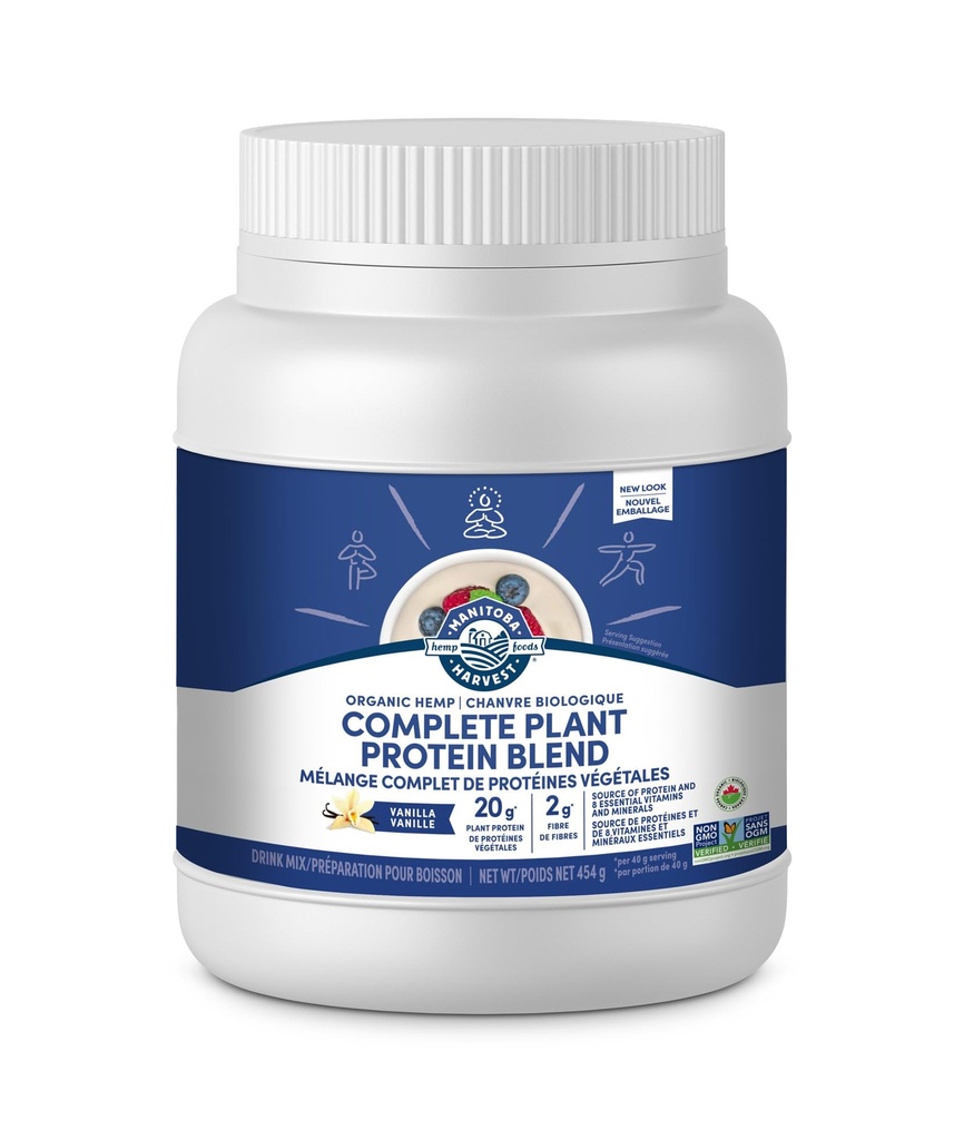 Manitoba Harvest Hemp Evet Vanilla Protein Toz, 454 GR