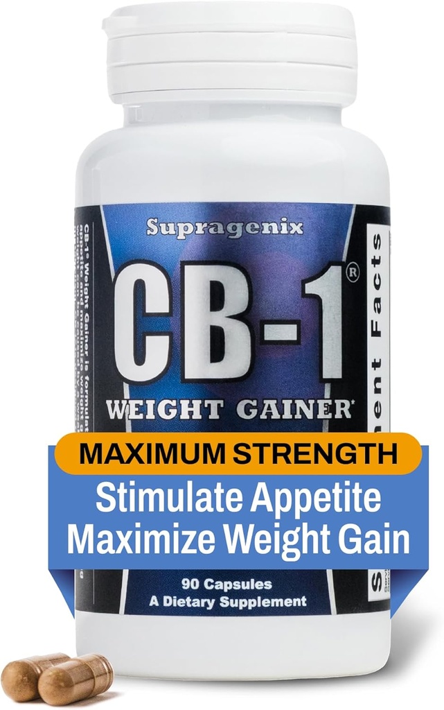 CB-1 Kilo Winer Pills (90 Kont) | Kilo Kadın ve Erkekler için Destek | Klinik Olarak Test Edilmiş Appetite ATM | Güçlü Mass Winer