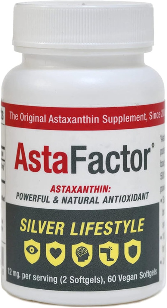 Ασημένιο συμπλήρωμα Ασταξανθίνης 60 Softgels