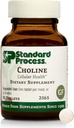 Standart Süreç Choline - Sağlıklı Fat Metabolism, Liver Health & Nervous System Function - Gluten-Free, Non-Dairy & Vegetarian -180 mg, 90 Tabletler