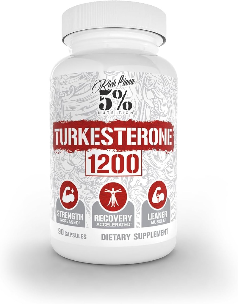 5 Beslenme Turkesterone 1200 mg | Maxeight & Abvitamin | Astragin, Cyclodextrin & Naringin | 90 Capsules (1 Ay Supply)