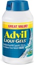 Advil Liqui-Gels Pain Reliever ve Ateşi, Preache için Ibuprofen 200 mg for Headache, Backache, Menstrual Pain and Common Pain Relief - 200 Liquid Filled Capsules
