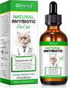 Kediler için Antibiyotikler, Doğal Antibiyotik Pet Supplements Immune & Cats Antibiyotikler, Cat Multivitamin UTI Drops for All Ages & Breeds of Cat, Chicken Flavour - 2 Fl Oz / 1 Pack