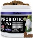 Cat Probiyotik, Gut ve Immune Health için Chews, Cats Probiyotik Supplement for Cat Digestive Support, Health Digestion, Cat Constipation and Diarrhea Relief (120 Pills, Salmon)