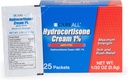 CareAll Hydrocortisone Cream 1% (25 Pack), 0.9gr Foil Packet. Μέγιστη δύναμη διαμόρφωσης, αντι-εξάνθημα εξάνθημα κρέμα δέρματος ανακουφίζει φαγούρα, έκζεμα, έντομο τσιμπήματα, δηλητήριο κισσό, και Ψωρίαση