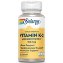 SOLARAY Triple Strength Vitamin K-2 MK-7, 150 mcg | Heart & Bone Health, Vascular Function Support | 30ct