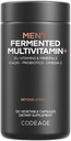 Codeage Men’s Daily Multivitamin – 25+ Ουσιώδεις Βιταμίνες & Ορυκτά, Βιολογικά Ολόκληρα Τρόφιμα, Προβιοτικά, Ωμέγα-3, Ψευδάργυρος, Βιταμίνες A, B, C, D, E & K – 120 Κάψουλες