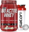 iSatori Bio-Active Whey Protein Tozu - Vanilla Swirl (30 hizmet) & iSatori Classic Blender Şişe (Red Top ile Açık Şişe)