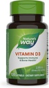 Nature's Way Vitamin D3, Bone Health ve Immune Function*, 2000 IU (50 mcg per Service), 120 Softgels (Pazar Mayıs Vary)