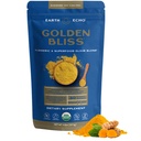 Earth Echo Golden Bliss, Organic Turmeric Superfood Elixir Blend with Ashwagandha Root, MCT Oil and 4 Mushroom Blend for Restful Sleep, Immune Support and Reduces Craving, Dairy-Free, 30 Services