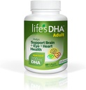 Life's DHA All-Vegetarian DHA Diyetary Supplement, Sağlıklı Bir Beyin, Göz ve Kalp, Sürdürülebilir Bitki Kaynağından 200 mg DHA Omega-3 60 Softgels