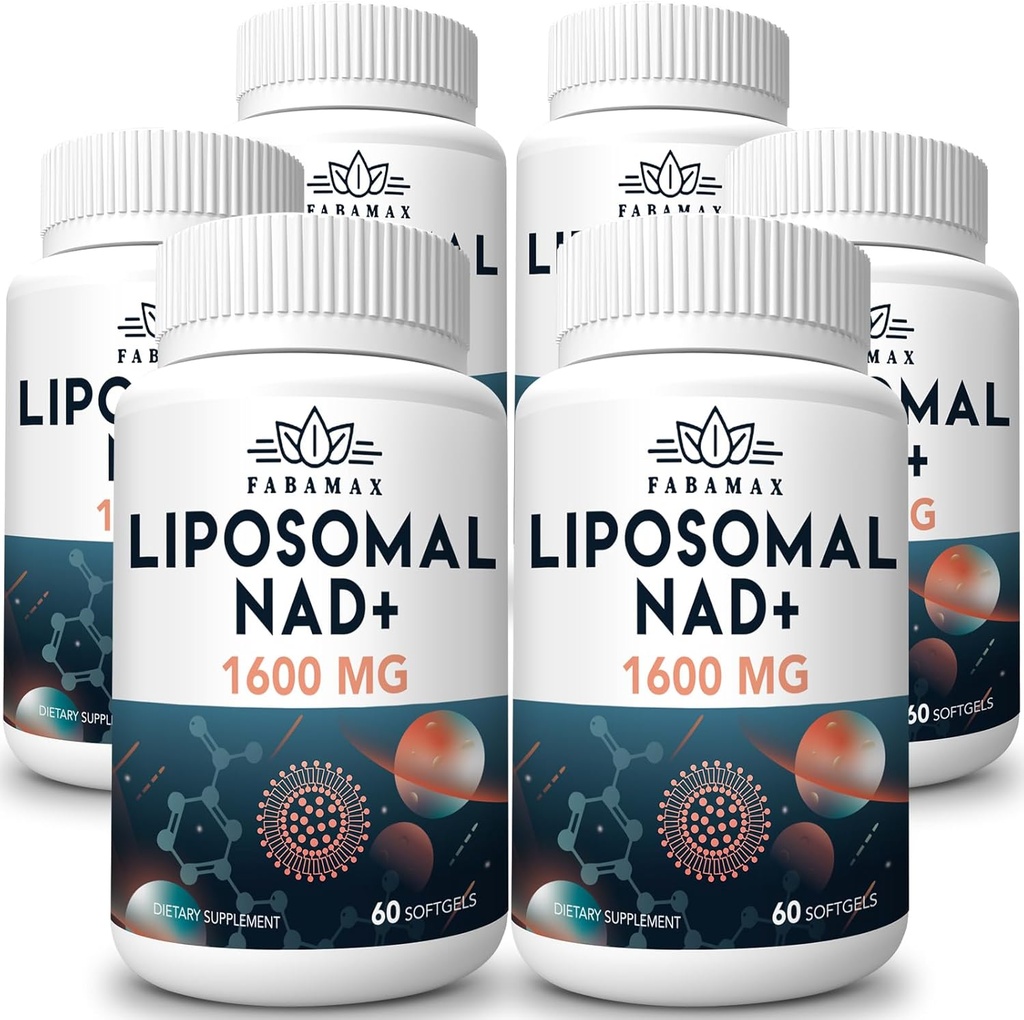 1600 mg Liposomal NAD Supplement, 98 Saf NAD+ Tamam, Üstün Aborpsiyon, Alternatif to Nicotinamid Riboside veya NADH, NAD+'yı Aging Defense, Enerji, Longevity, 360 Softgels